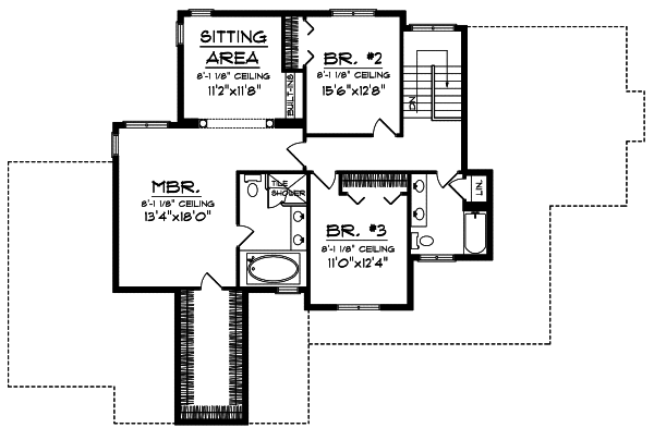 Upper/Second Floor Plan: 7-691