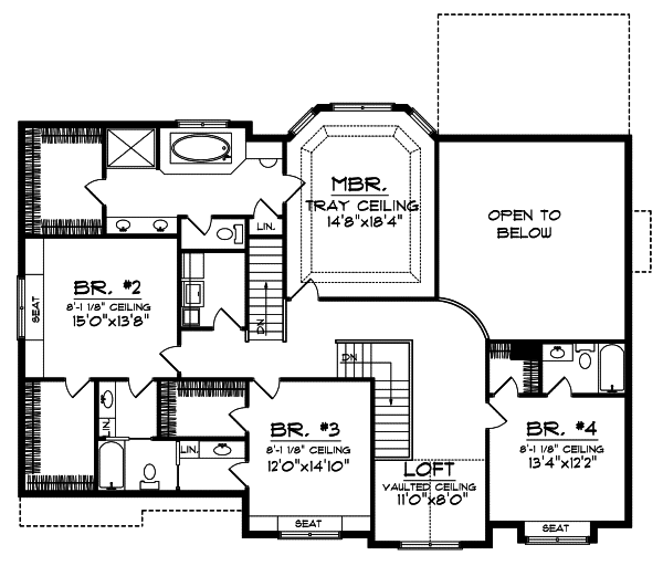 Upper/Second Floor Plan: 7-694
