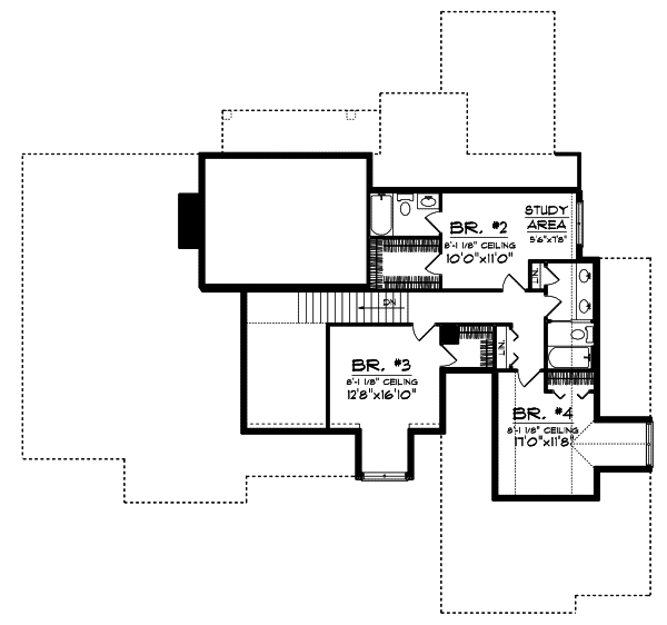 Upper/Second Floor Plan: 7-695