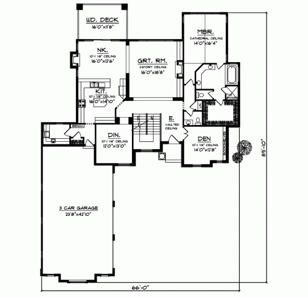 Main Floor Plan: 7-696