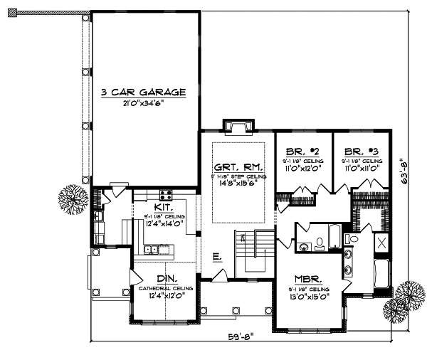 Main Floor Plan: 7-698