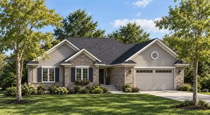 Traditional house plans 7-699 - front exterior, 1,844 sq ft, 3 bed, 2 bath house plans | Monster House Plans