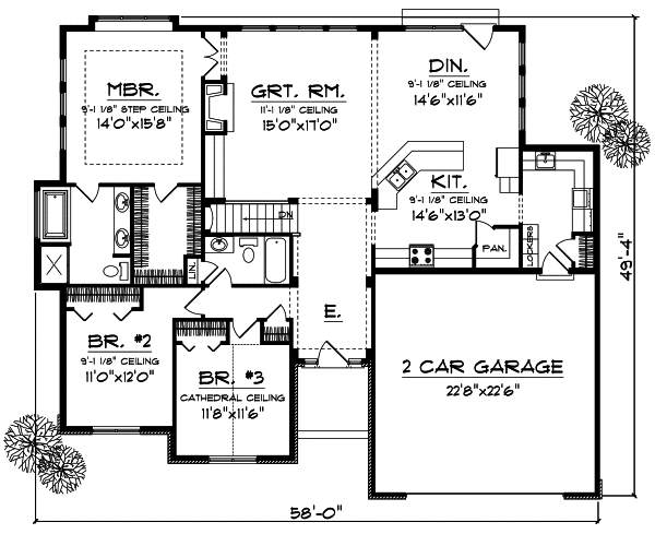 Main Floor Plan: 7-699