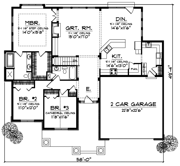 Main Floor Plan: 7-700