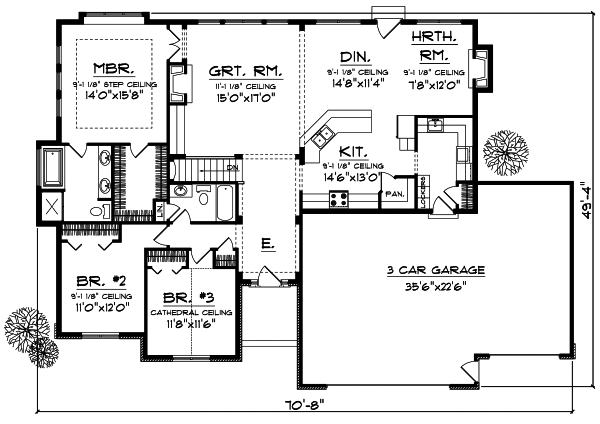 Main Floor Plan: 7-702