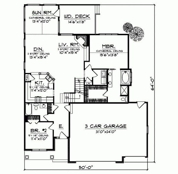 Main Floor Plan: 7-705