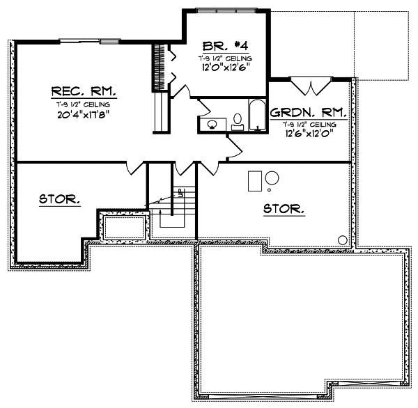 Lower Floor Plan: 7-706