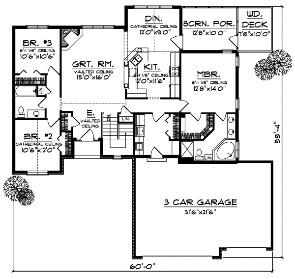 Main Floor Plan: 7-706