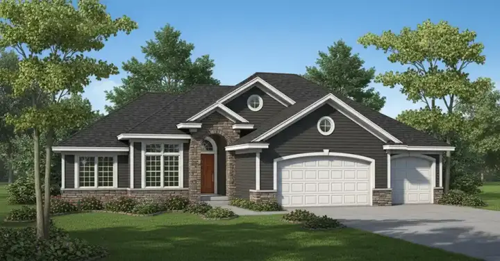 Traditional house plans 7-707 - front exterior, 2,690 sq ft, 5 bed, 3 bath house plans | Monster House Plans