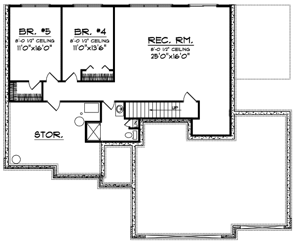 Lower Floor Plan: 7-707