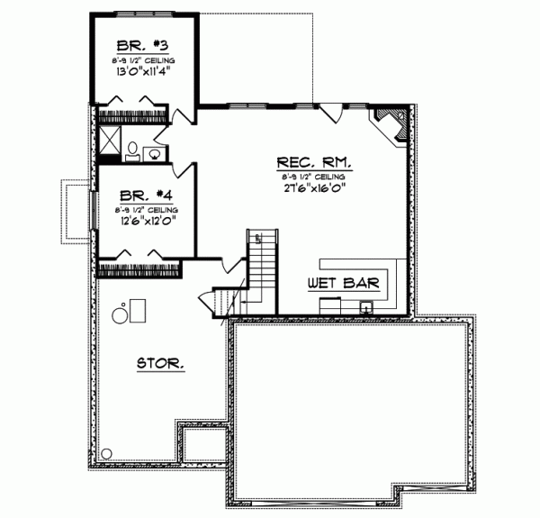 Lower Floor Plan: 7-711