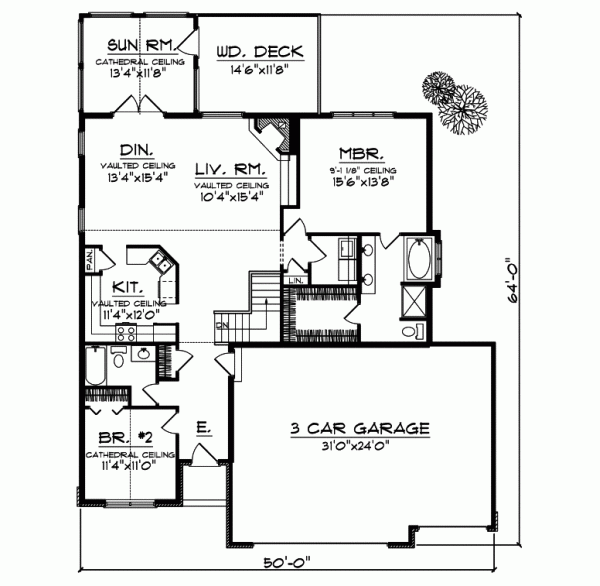 Main Floor Plan: 7-711