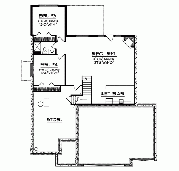 Lower Floor Plan: 7-712