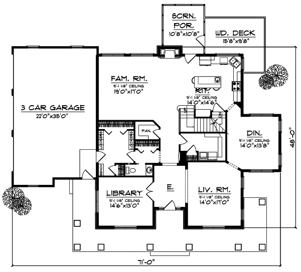 Main Floor Plan: 7-715
