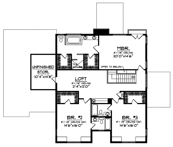 Upper/Second Floor Plan: 7-715