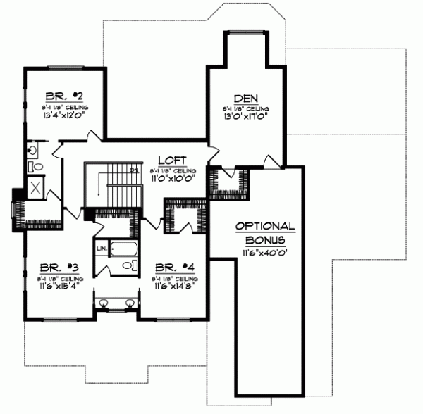 Upper/Second Floor Plan: 7-716