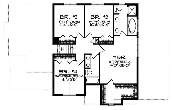 Upper/Second Floor Plan: 7-721