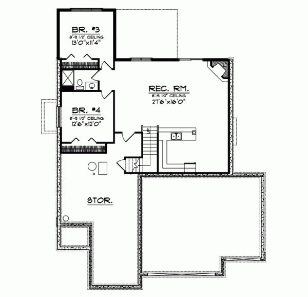 Lower Floor Plan: 7-729