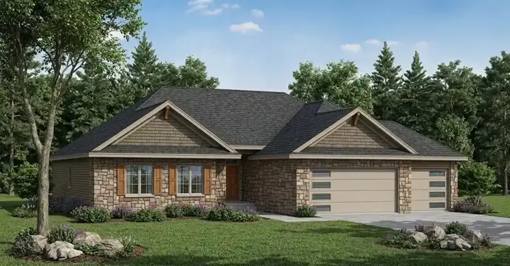 Traditional house plans 7-731 - front exterior, 1,896 sq ft, 3 bed, 2 bath house plans | Monster House Plans
