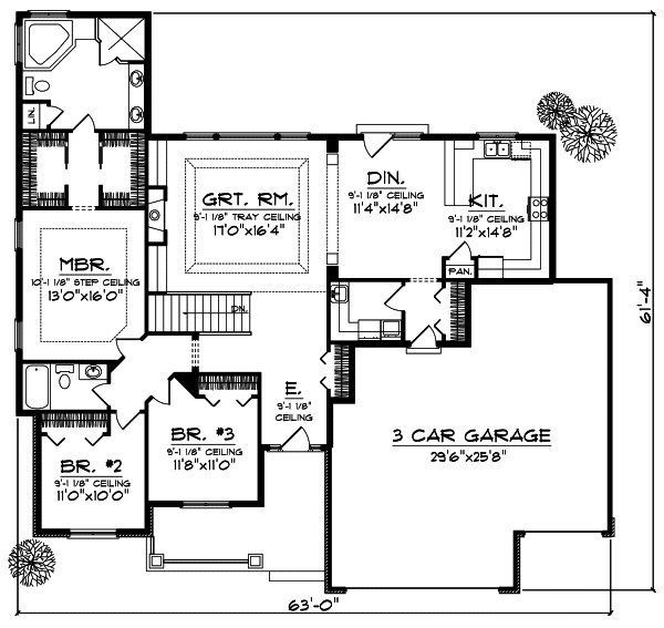 Main Floor Plan: 7-733