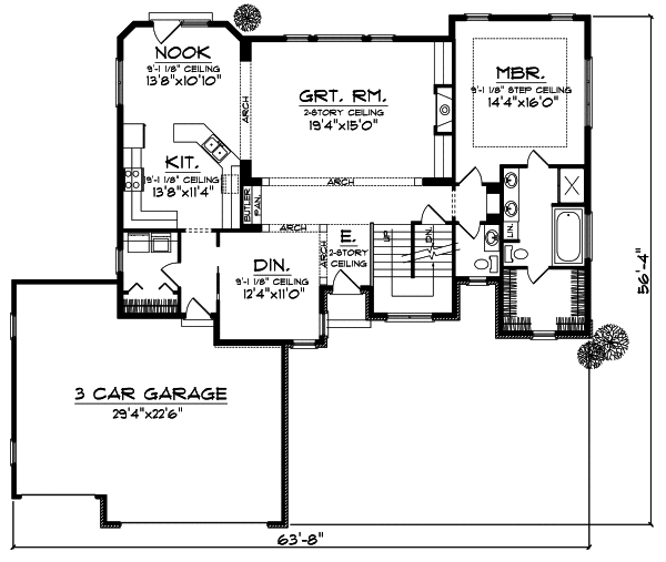 Main Floor Plan: 7-734