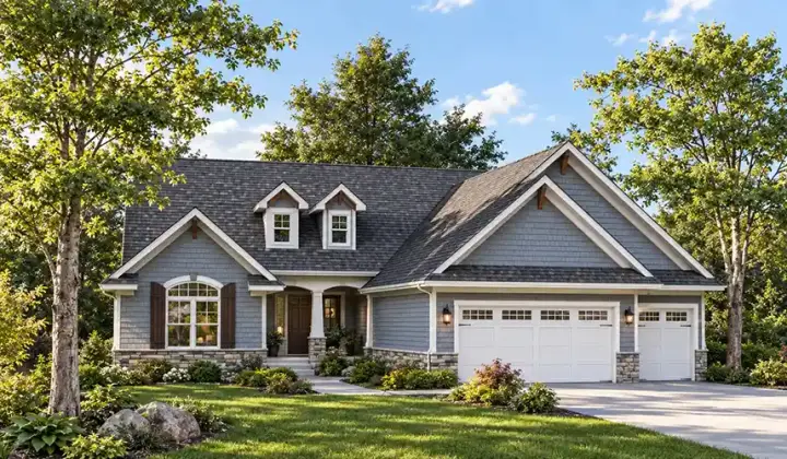 Traditional house plans 7-746 - front exterior, 2,316 sq ft, 3 bed, 2 bath house plans | Monster House Plans