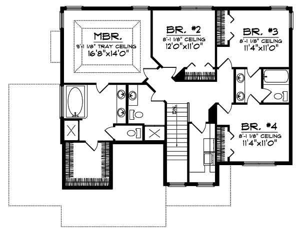 Upper/Second Floor Plan: 7-753