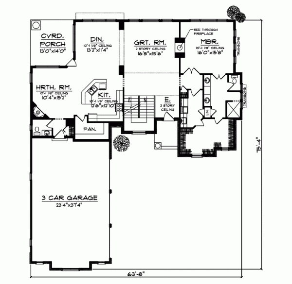 Main Floor Plan: 7-754