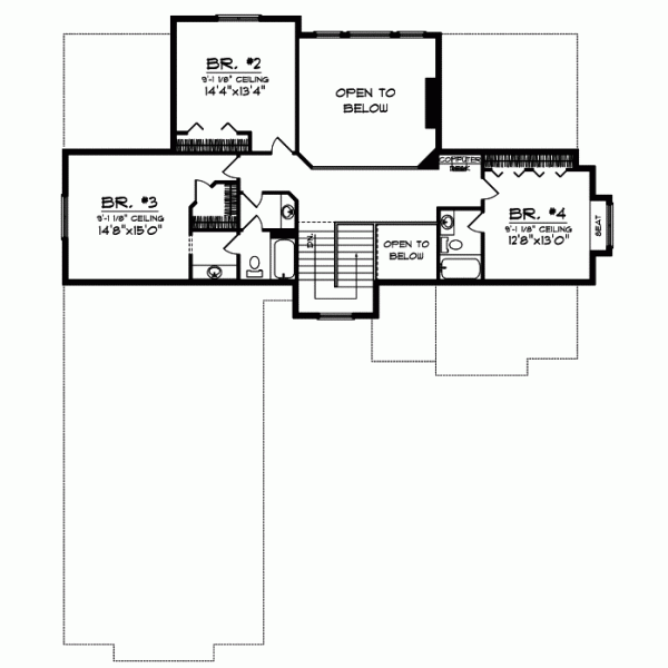 Upper/Second Floor Plan: 7-754