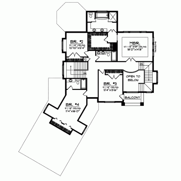 Upper/Second Floor Plan: 7-755