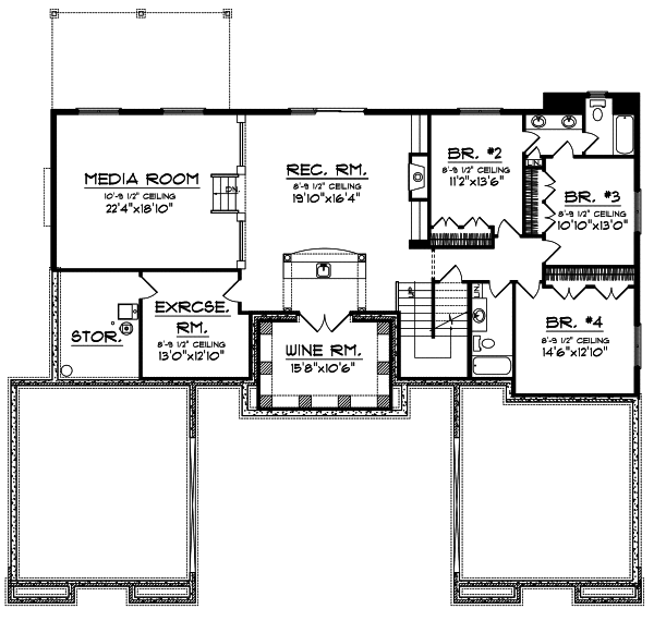 Lower Floor Plan: 7-757