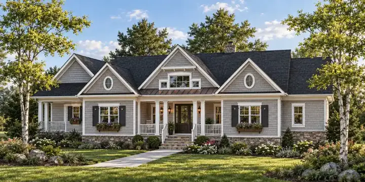 Southern house plans 7-758 - front exterior, 2,551 sq ft, 2 bed, 2 bath house plans | Monster House Plans