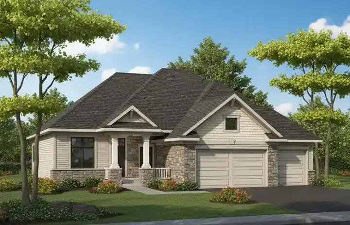 European house plans 7-760 - front exterior, 1,580 sq ft, 2 bed, 2 bath house plans | Monster House Plans