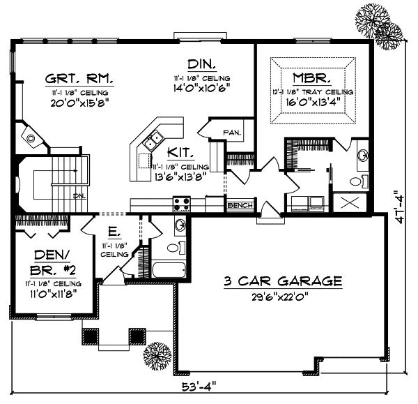 Main Floor Plan: 7-760