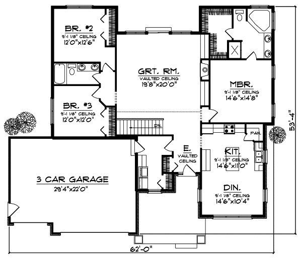 Main Floor Plan: 7-764