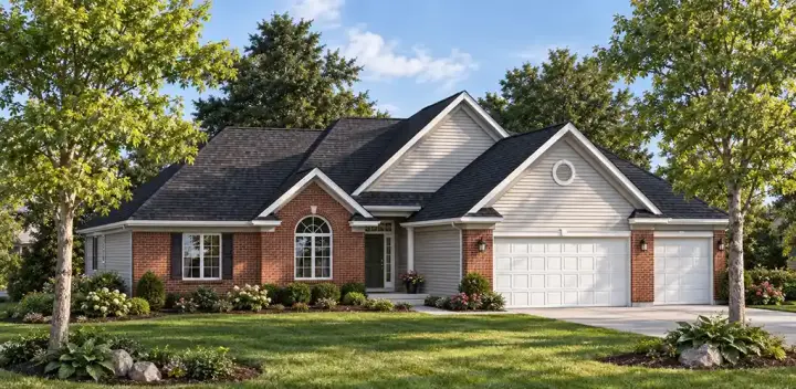 Traditional house plans 7-766 - front exterior, 1,936 sq ft, 3 bed, 2 bath house plans | Monster House Plans