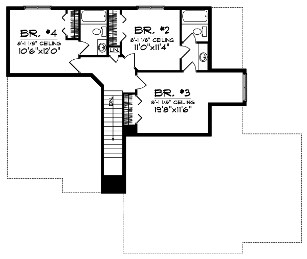Upper/Second Floor Plan: 7-767