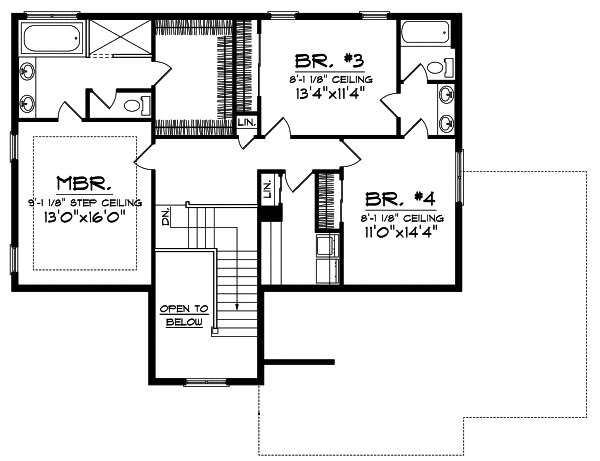 Upper/Second Floor Plan: 7-778