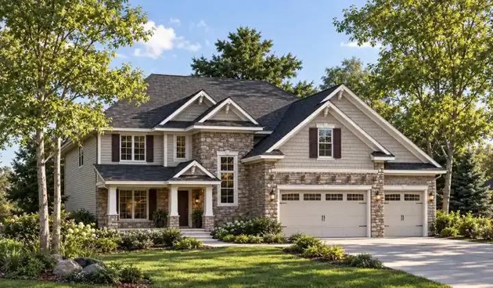Traditional house plans 7-779 - front exterior, 2,440 sq ft, 4 bed, 2 bath house plans | Monster House Plans