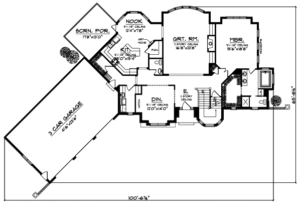Main Floor Plan: 7-784