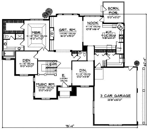 Main Floor Plan: 7-786