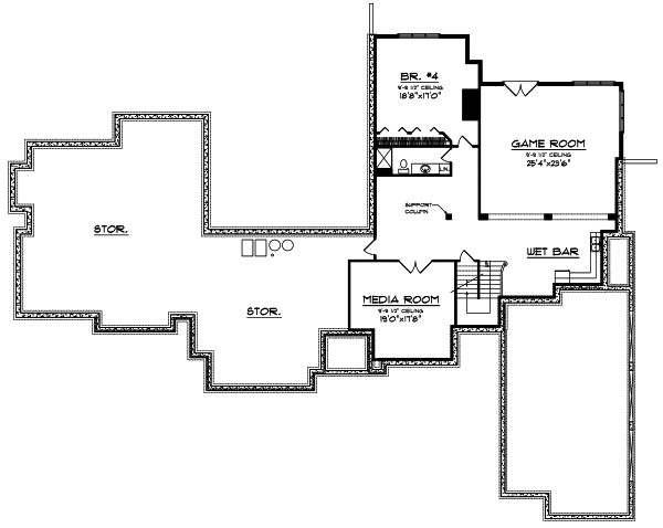 Lower Floor Plan: 7-788