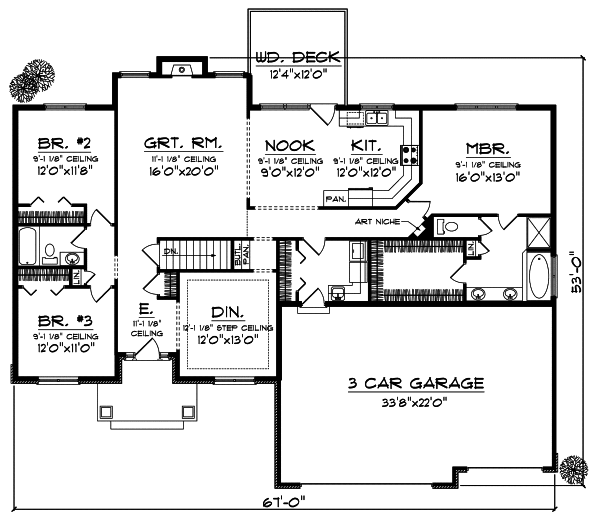 Main Floor Plan: 7-802