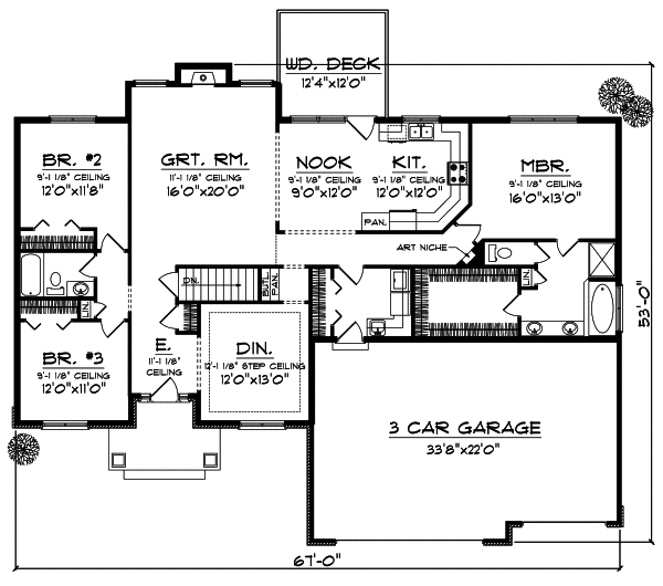 Main Floor Plan: 7-803