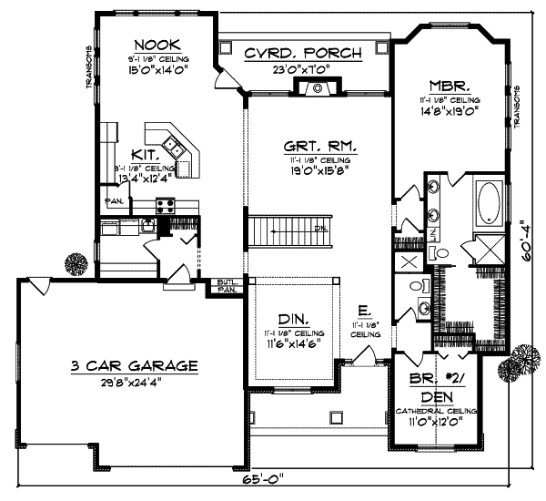 Main Floor Plan: 7-804