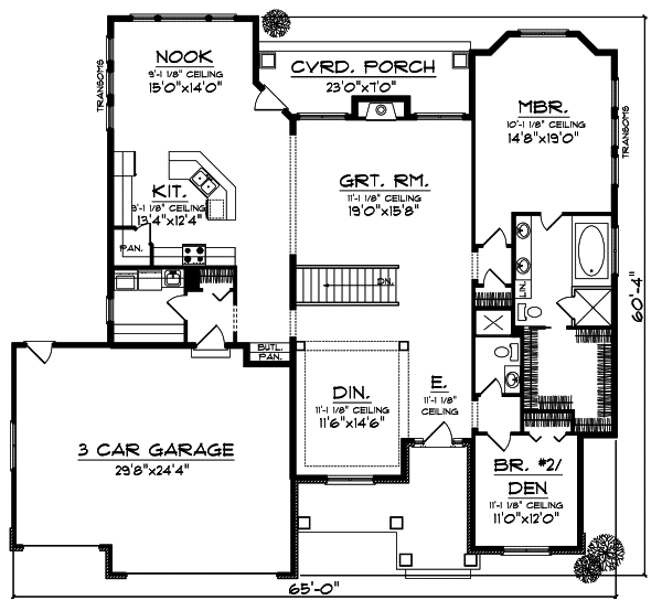 Main Floor Plan: 7-805