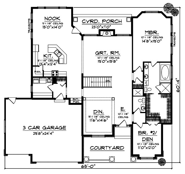 Main Floor Plan: 7-806