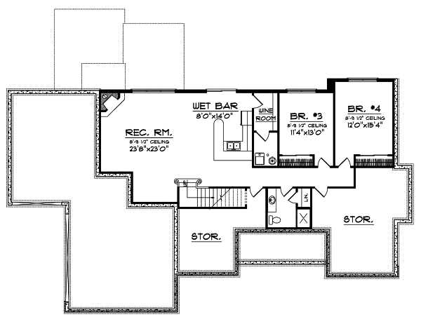 Lower Floor Plan: 7-808