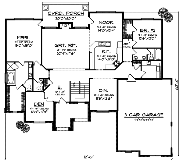 Main Floor Plan: 7-809