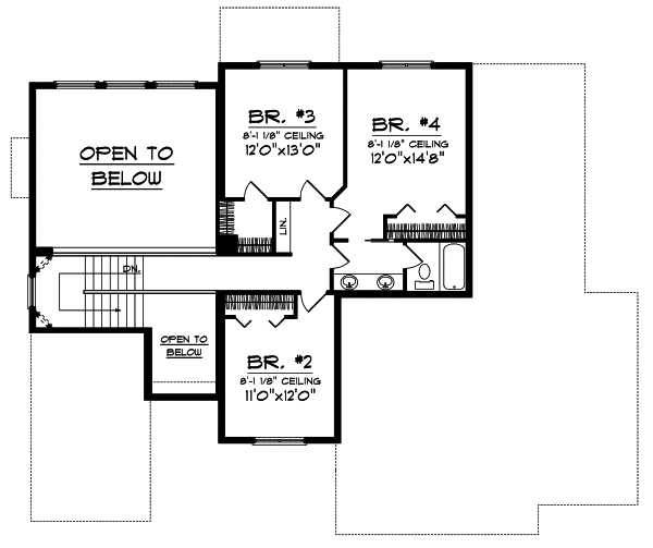 Upper/Second Floor Plan: 7-814